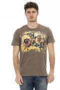 T-shirt Trussardi Action en coton marron pour homme