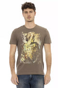 T-shirt Trussardi Action en coton marron pour homme