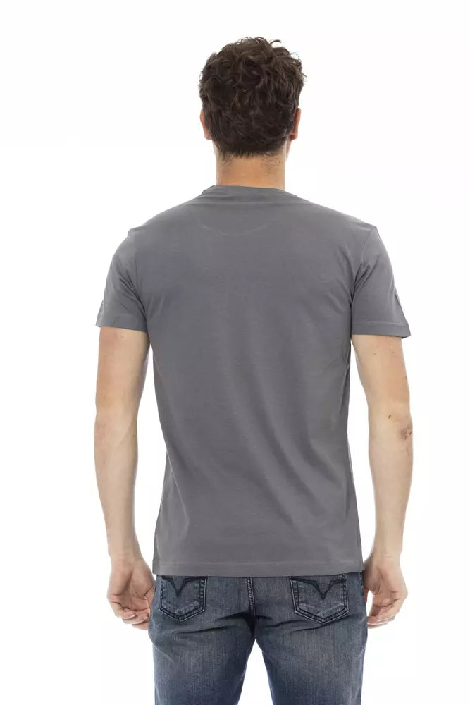 T-shirt Trussardi Action en coton gris pour homme