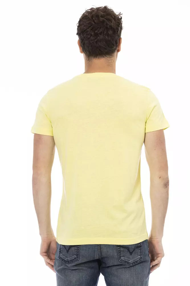 T-shirt Trussardi Action en coton jaune pour homme