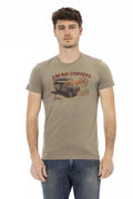 T-shirt Trussardi Action en coton vert pour homme
