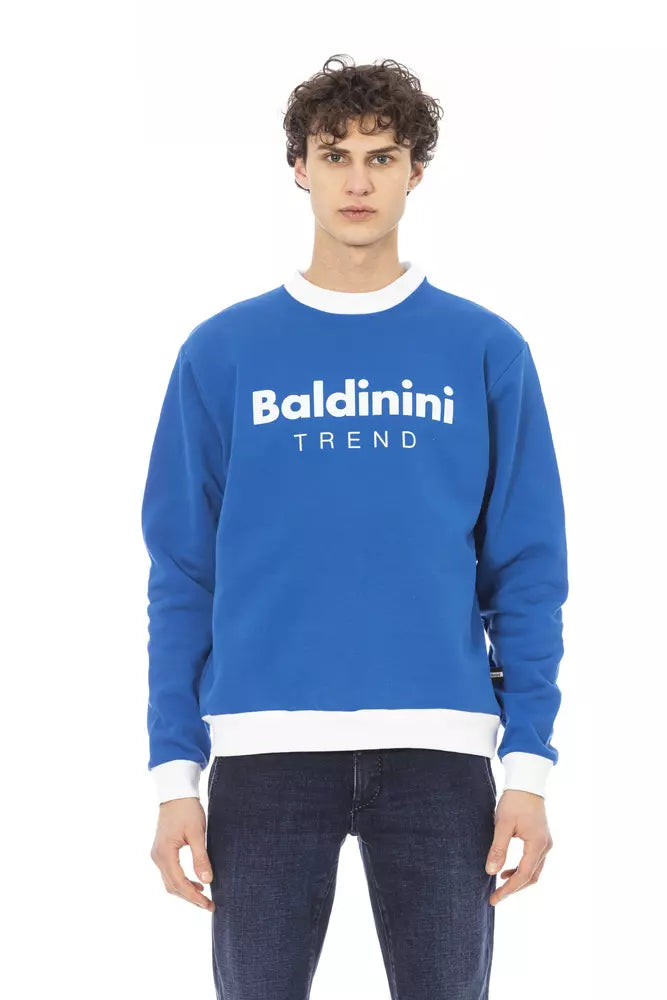Pull homme en coton bleu tendance Baldinini