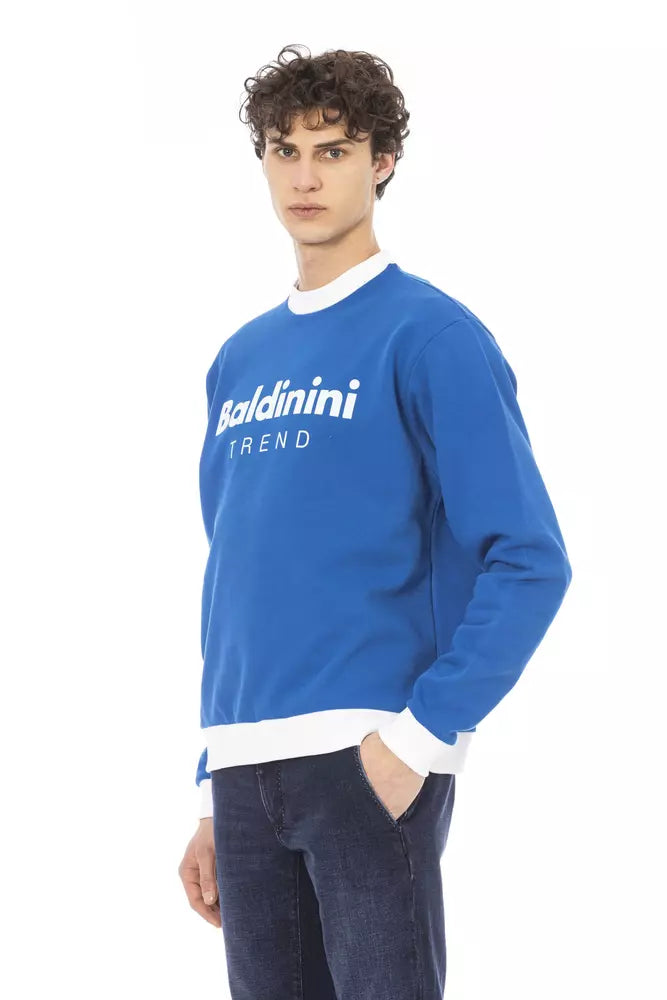 Pull homme en coton bleu tendance Baldinini