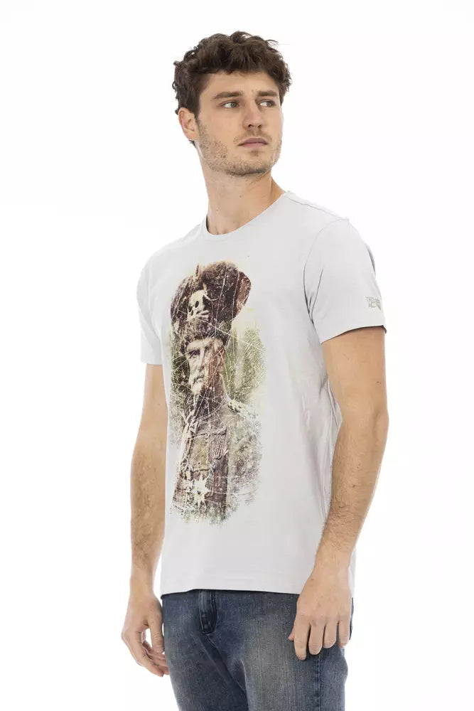 T-shirt Trussardi Action en coton gris pour homme