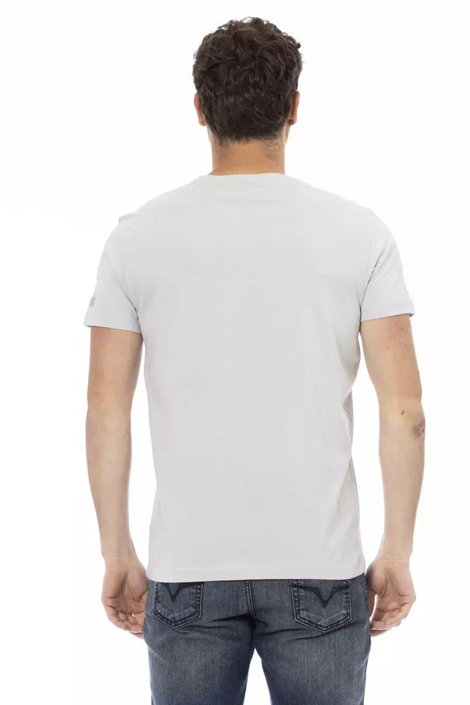 T-shirt Trussardi Action en coton gris pour homme