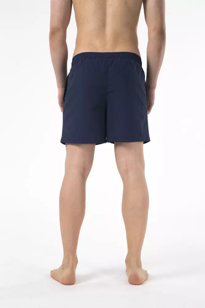 Short de bain Just Cavalli en nylon bleu pour homme