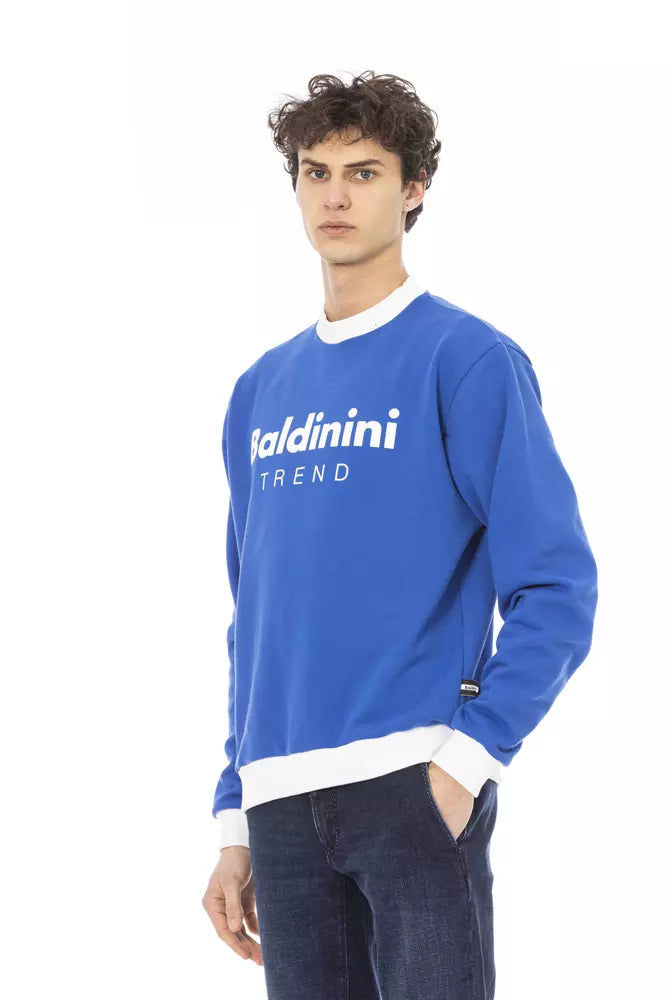 Pull homme en coton bleu tendance Baldinini