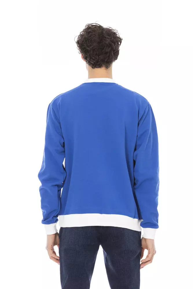 Pull homme en coton bleu tendance Baldinini