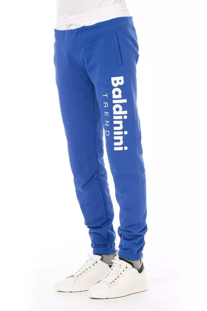Pantalon de sport pour homme en coton bleu tendance Baldinini