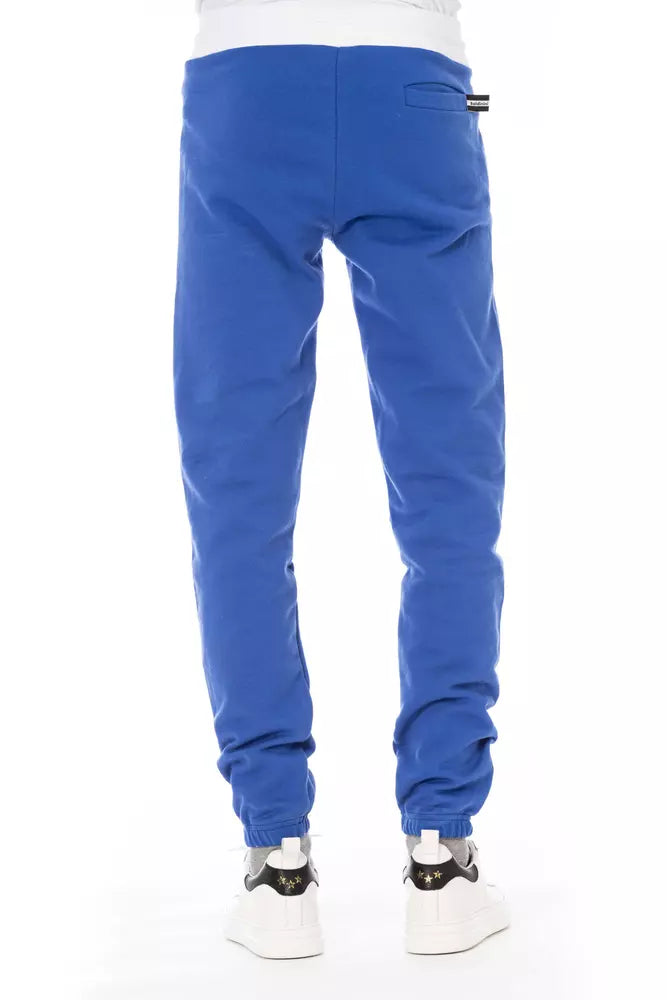 Pantalon de sport pour homme en coton bleu tendance Baldinini