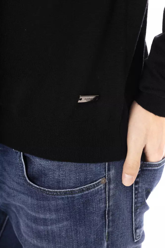 Pull homme en tissu noir tendance Baldinini