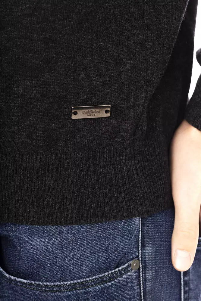 Pull homme en laine noire Baldinini Trend