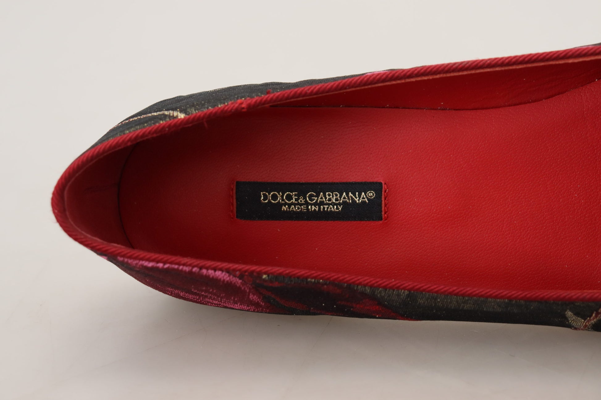 Chaussures à enfiler Dolce &amp; Gabbana en jacquard multicolore avec patch Sacré-Cœur