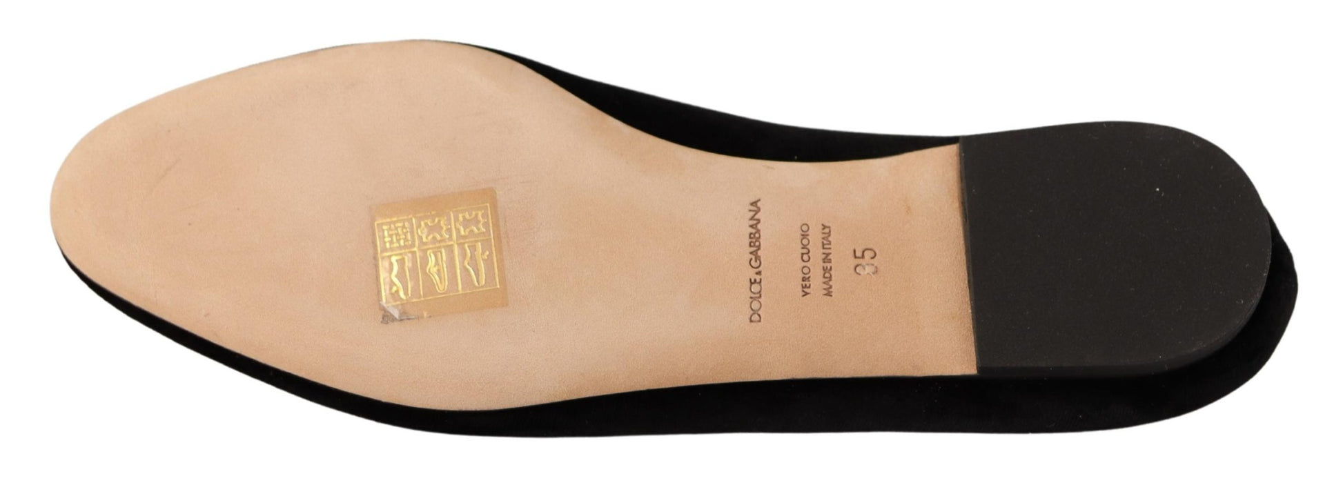 Chaussures plates à enfiler Dolce &amp; Gabbana noires avec patch DG Sacred Heart