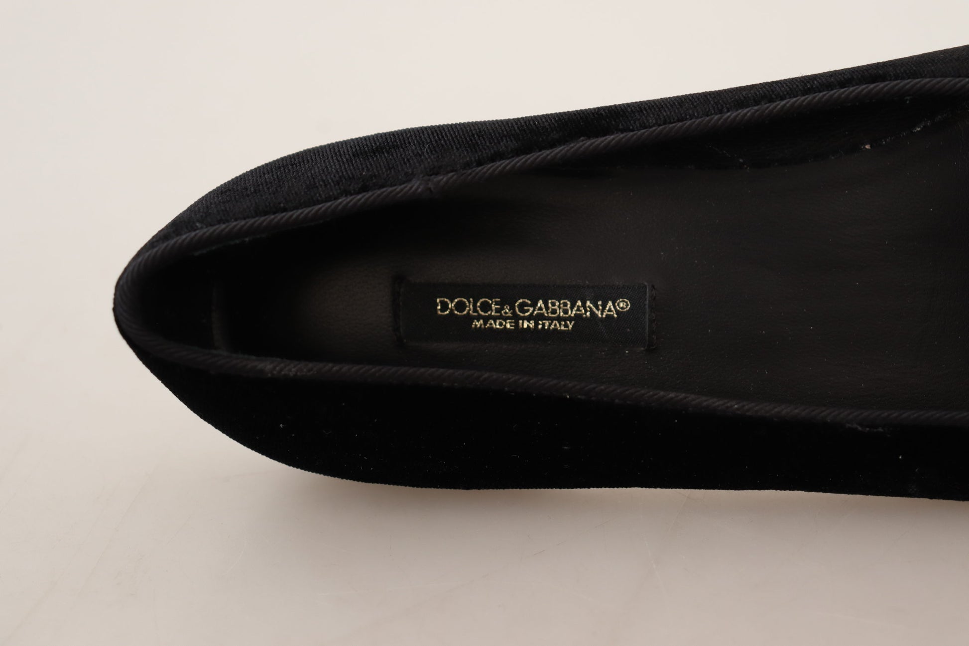 Chaussures plates à enfiler Dolce &amp; Gabbana noires avec patch DG Sacred Heart