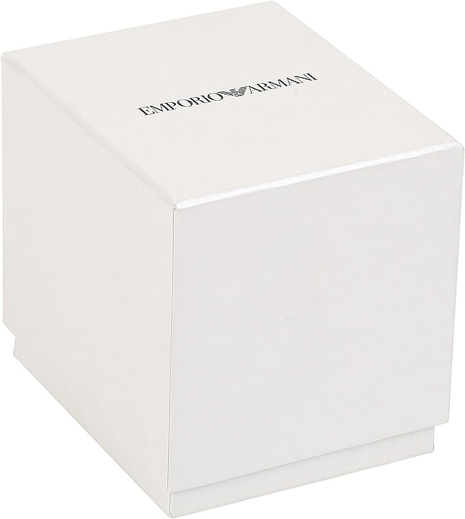 Montre élégante Emporio Armani à cristaux bicolores pavés