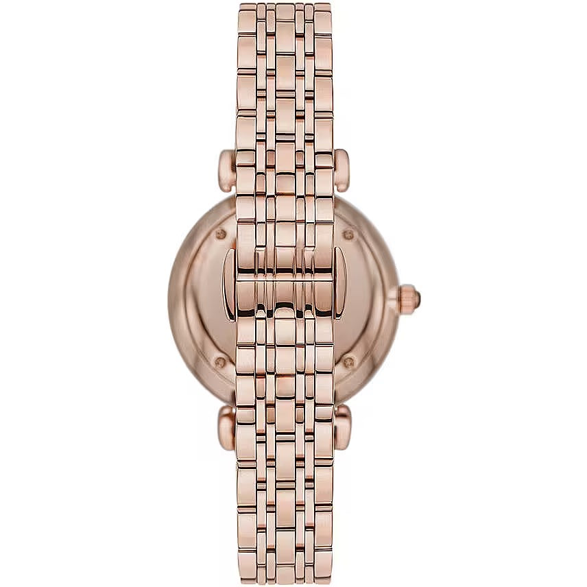 Montre élégante Emporio Armani pour femme, couleur or rose