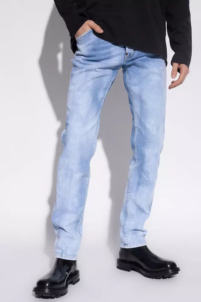 Jean Dsquared² bleu clair en coton pour homme