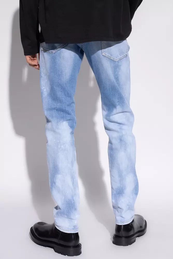 Jean Dsquared² bleu clair en coton pour homme