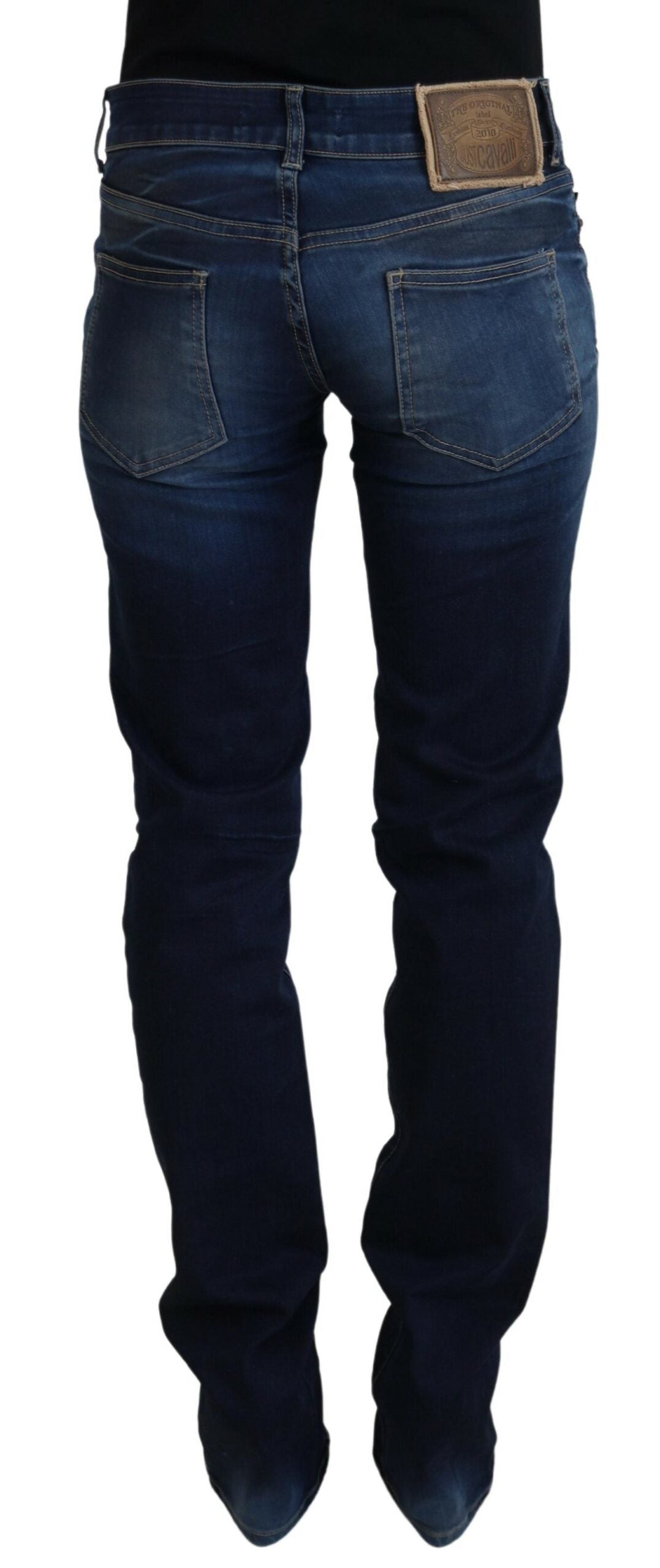 Jean décontracté en coton bleu Just Cavalli pour femme