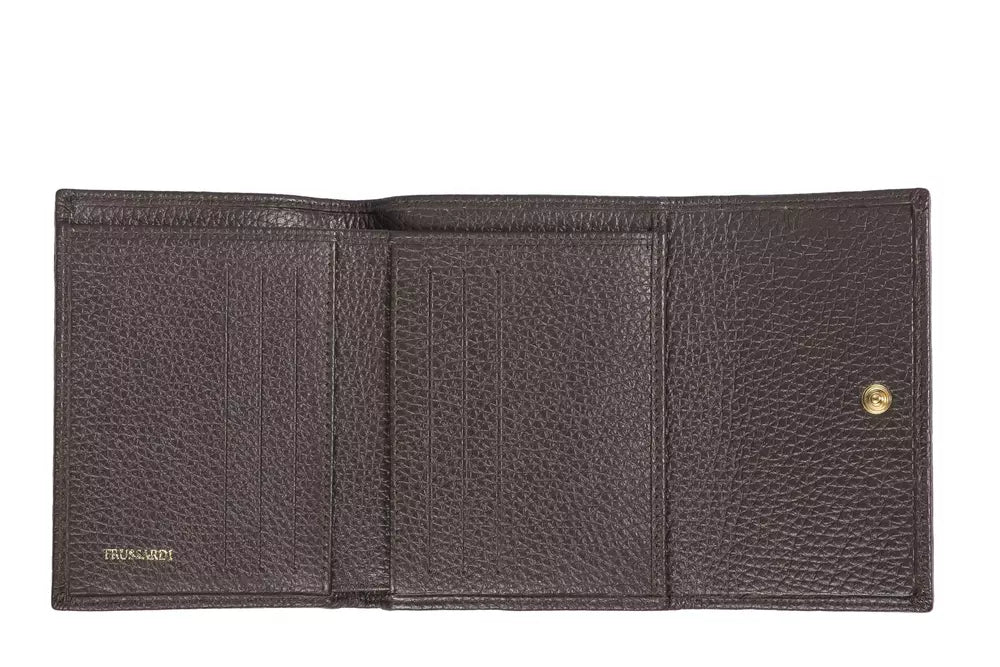 Portefeuille Trussardi en cuir marron pour femme