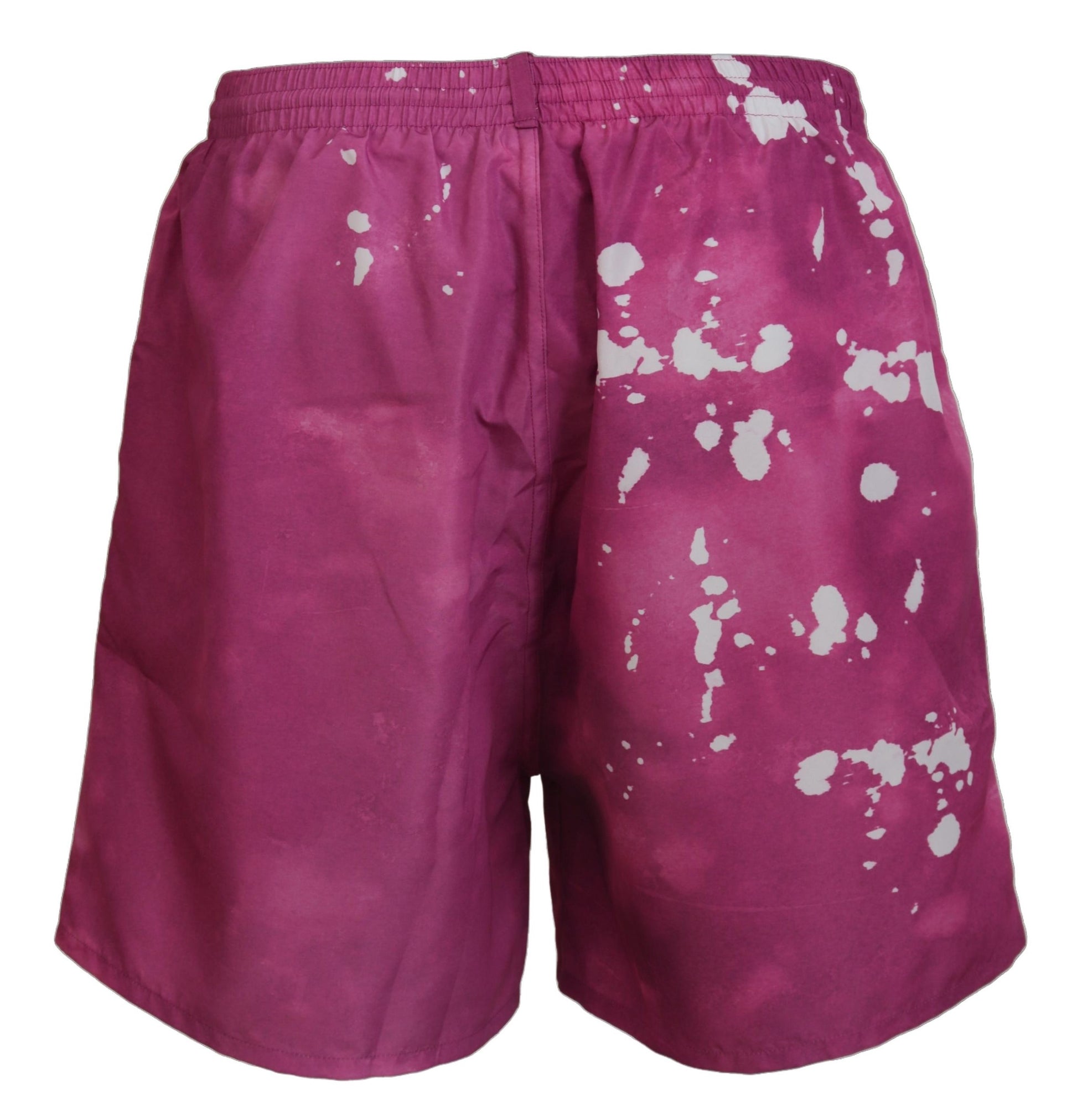 Short de plage Dsquared² rose avec logo tie-dye pour homme