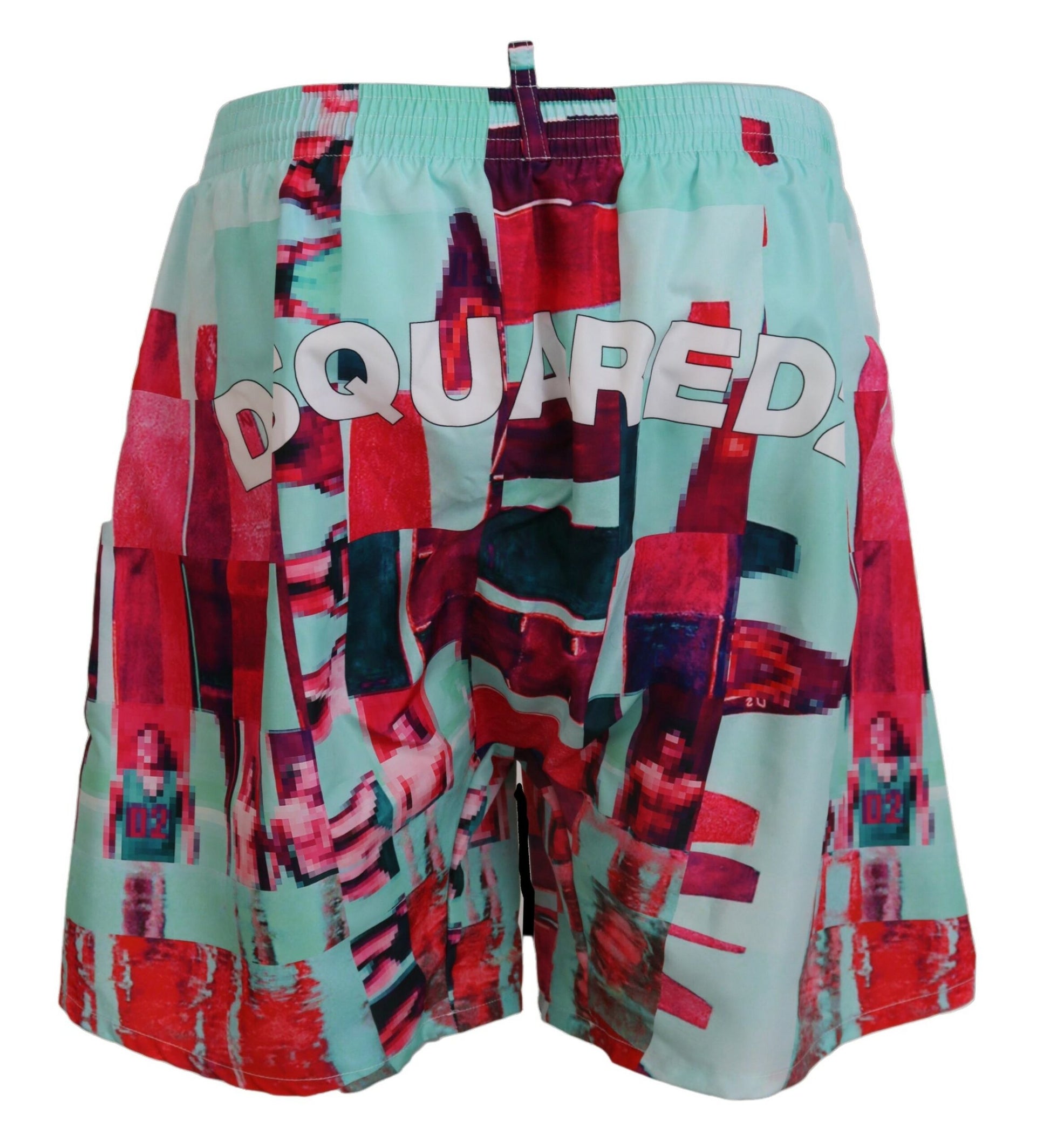 Maillot de bain short de plage imprimé multicolore Dsquared²