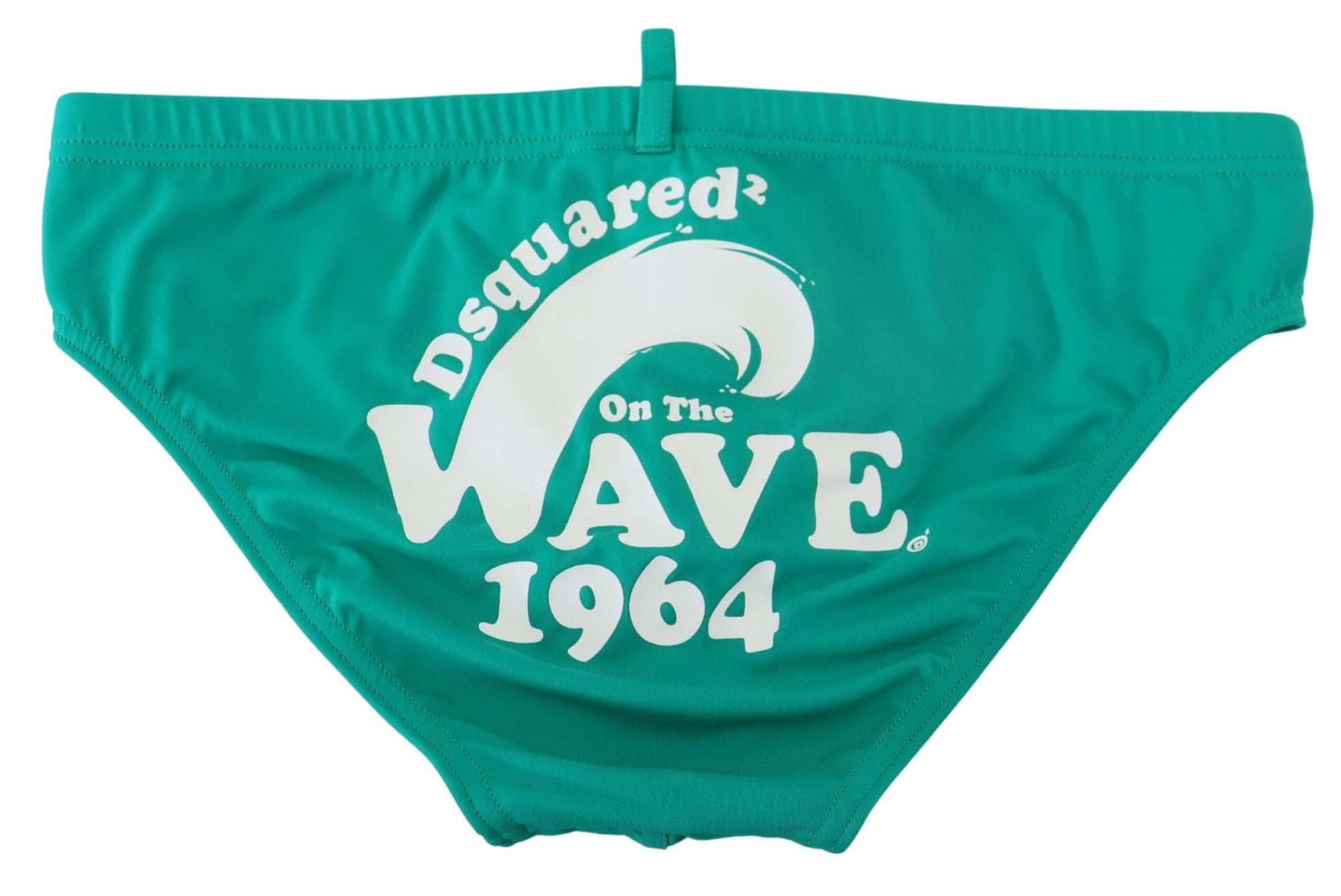 Maillot de bain Dsquared² vert et blanc avec logo imprimé pour homme