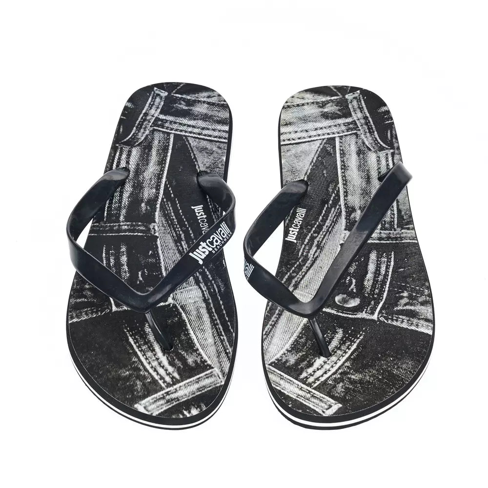 Sandale noire EVA Just Cavalli pour homme