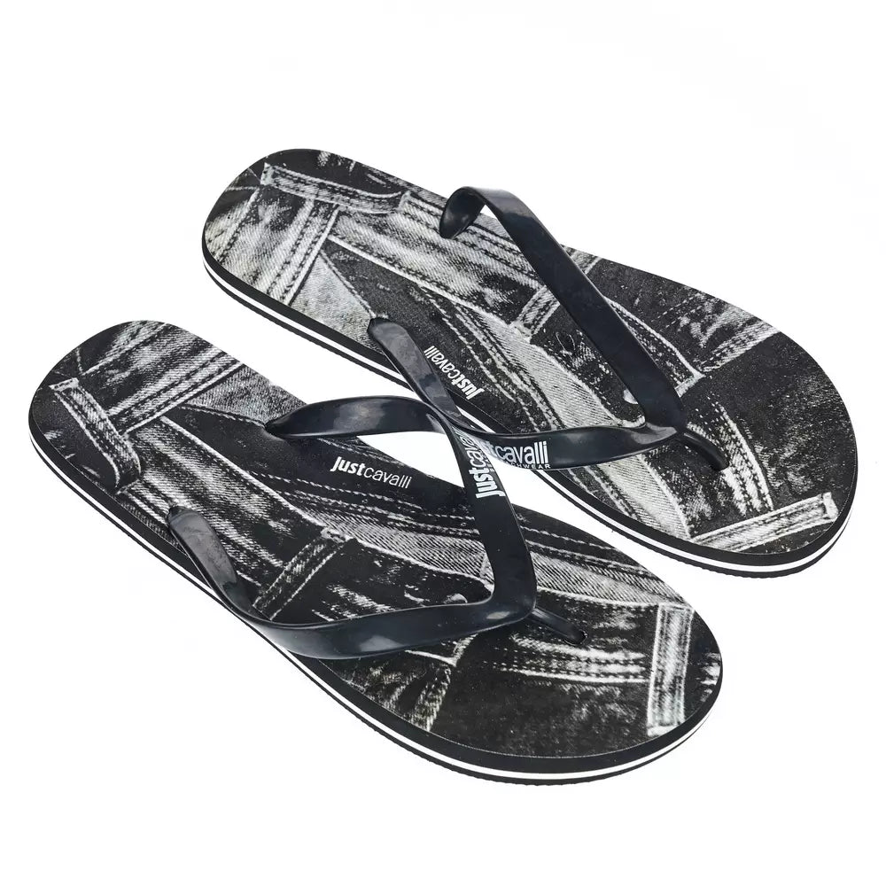 Sandale noire EVA Just Cavalli pour homme