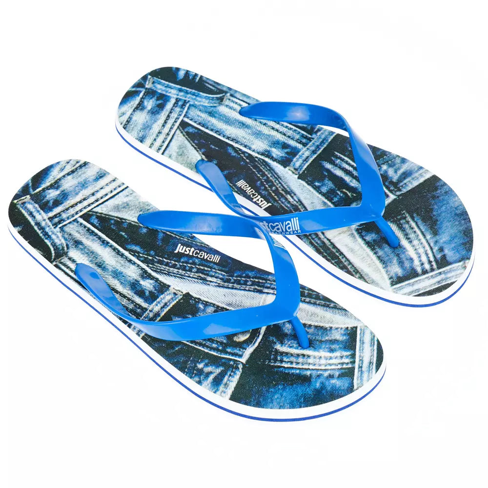 Sandale Just Cavalli bleu clair EVA pour homme