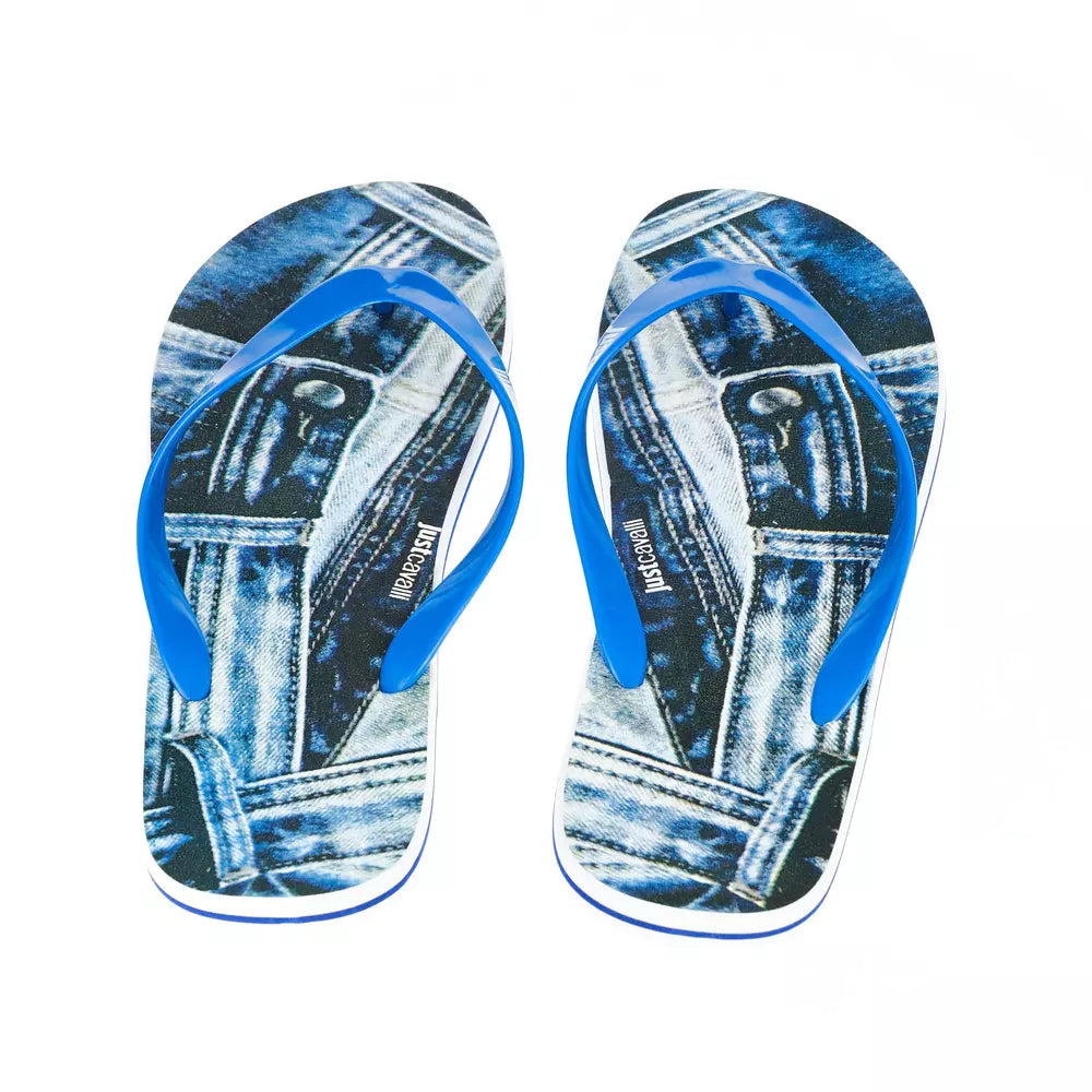 Sandale Just Cavalli bleu clair EVA pour homme