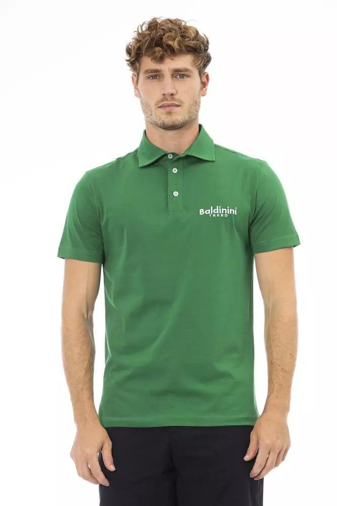 Baldinini Trend Polo Homme En Coton Vert