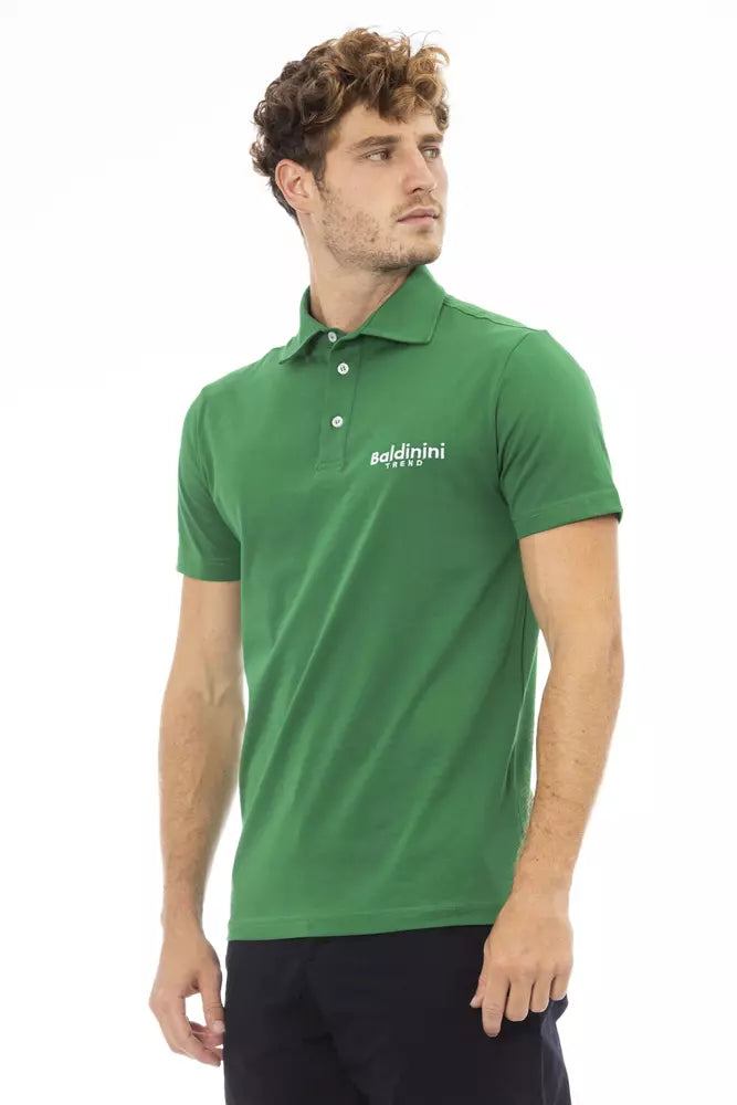 Baldinini Trend Polo Homme En Coton Vert