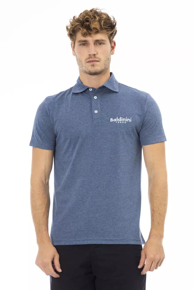 Polo homme en coton bleu tendance Baldinini
