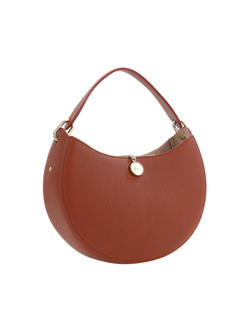 Petit sac à bandoulière en cuir Arlène marron sépia Chloé