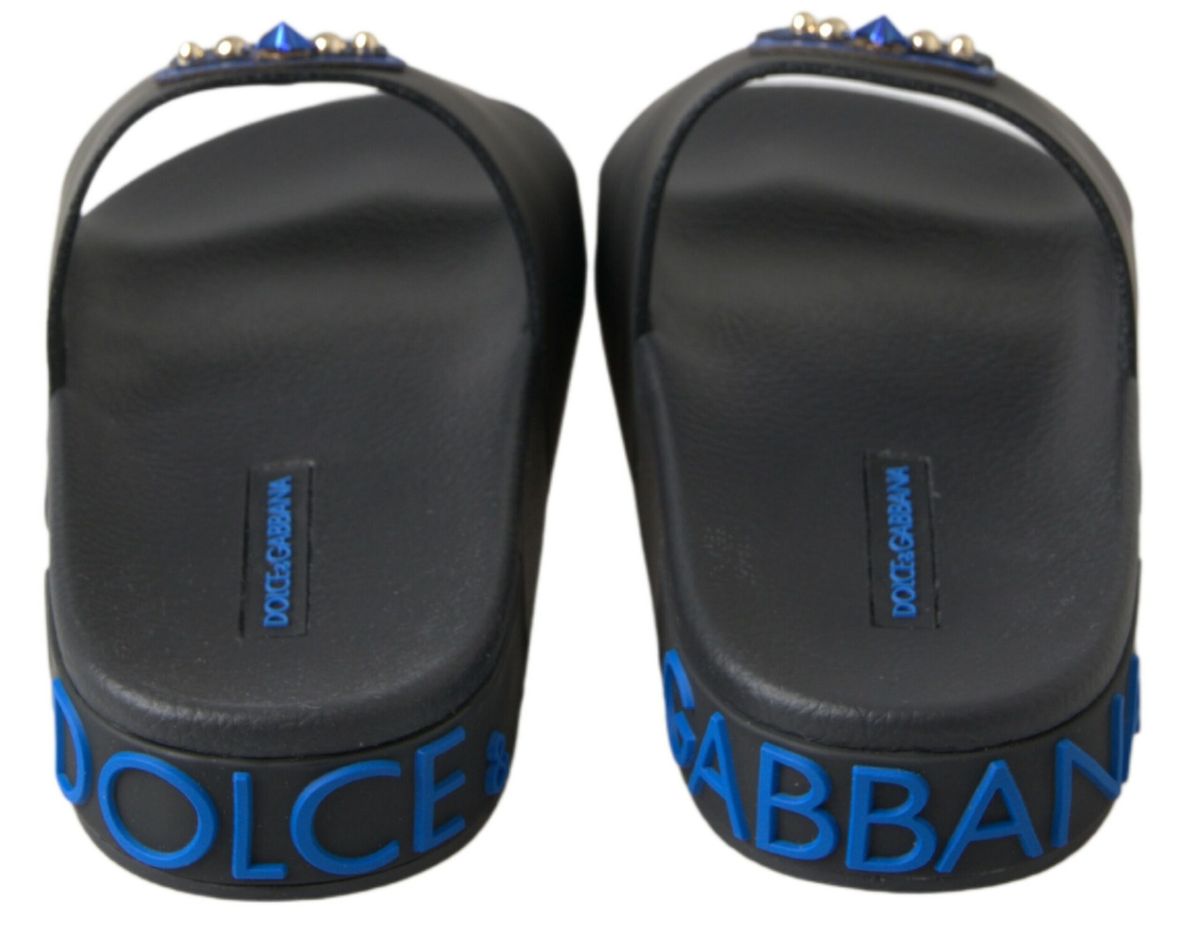Sandales noires Dolce &amp; Gabbana Beach Saint Barth Shoes