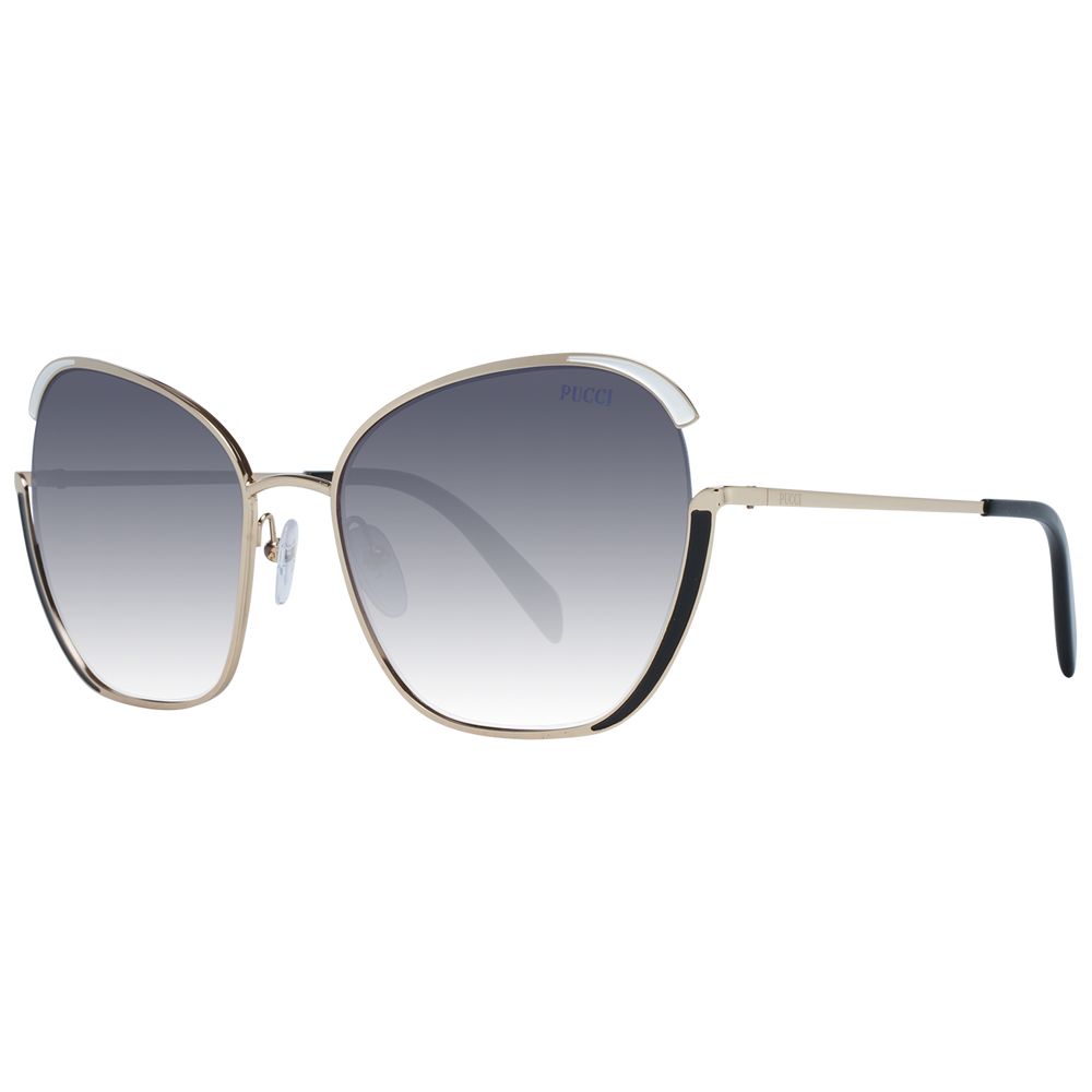 Lunettes de soleil dorées pour femmes Emilio Pucci