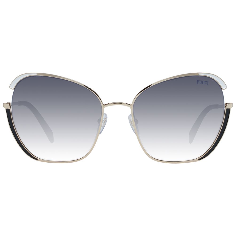 Lunettes de soleil dorées pour femmes Emilio Pucci