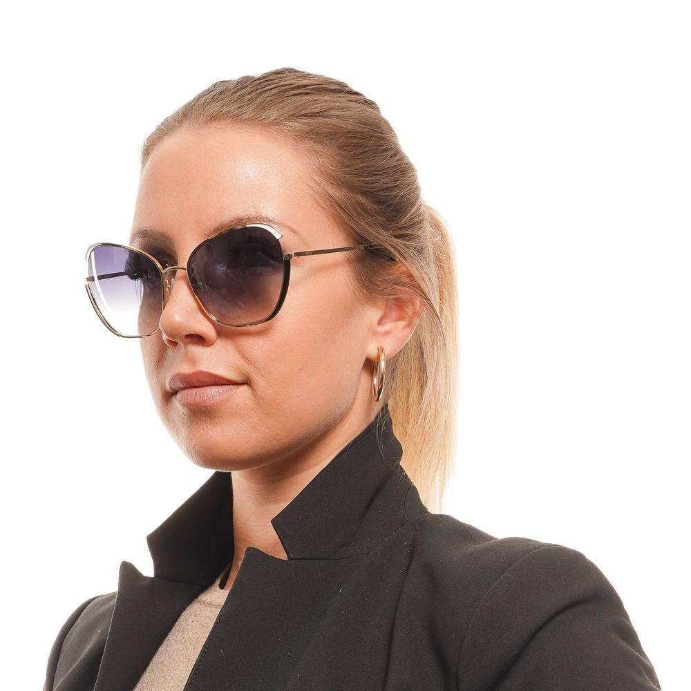 Lunettes de soleil dorées pour femmes Emilio Pucci