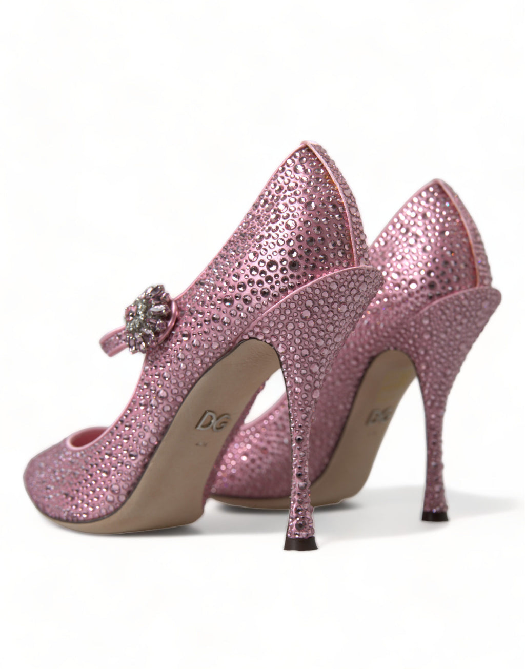 Escarpins Dolce &amp; Gabbana à talons et strass roses