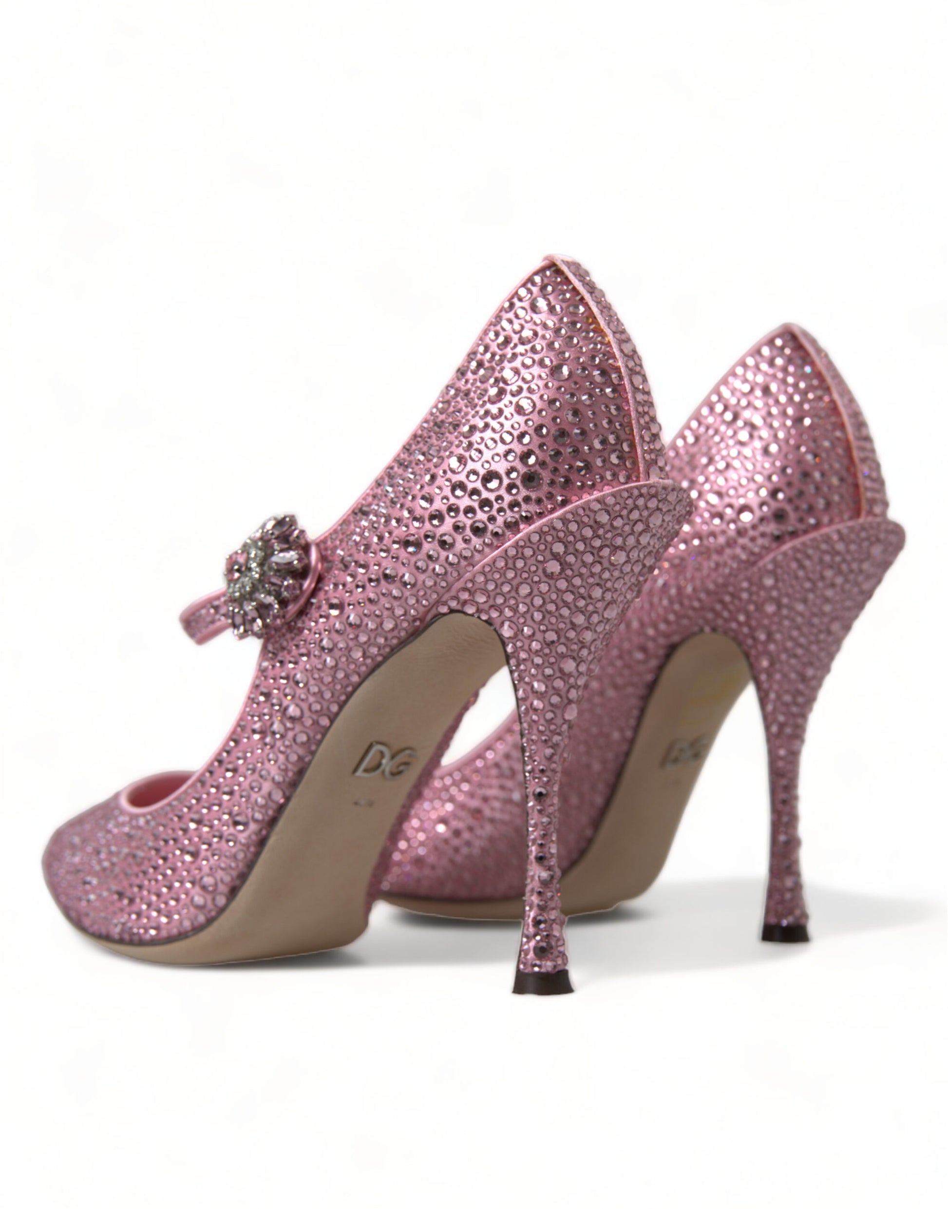 Escarpins Dolce &amp; Gabbana à talons et strass roses