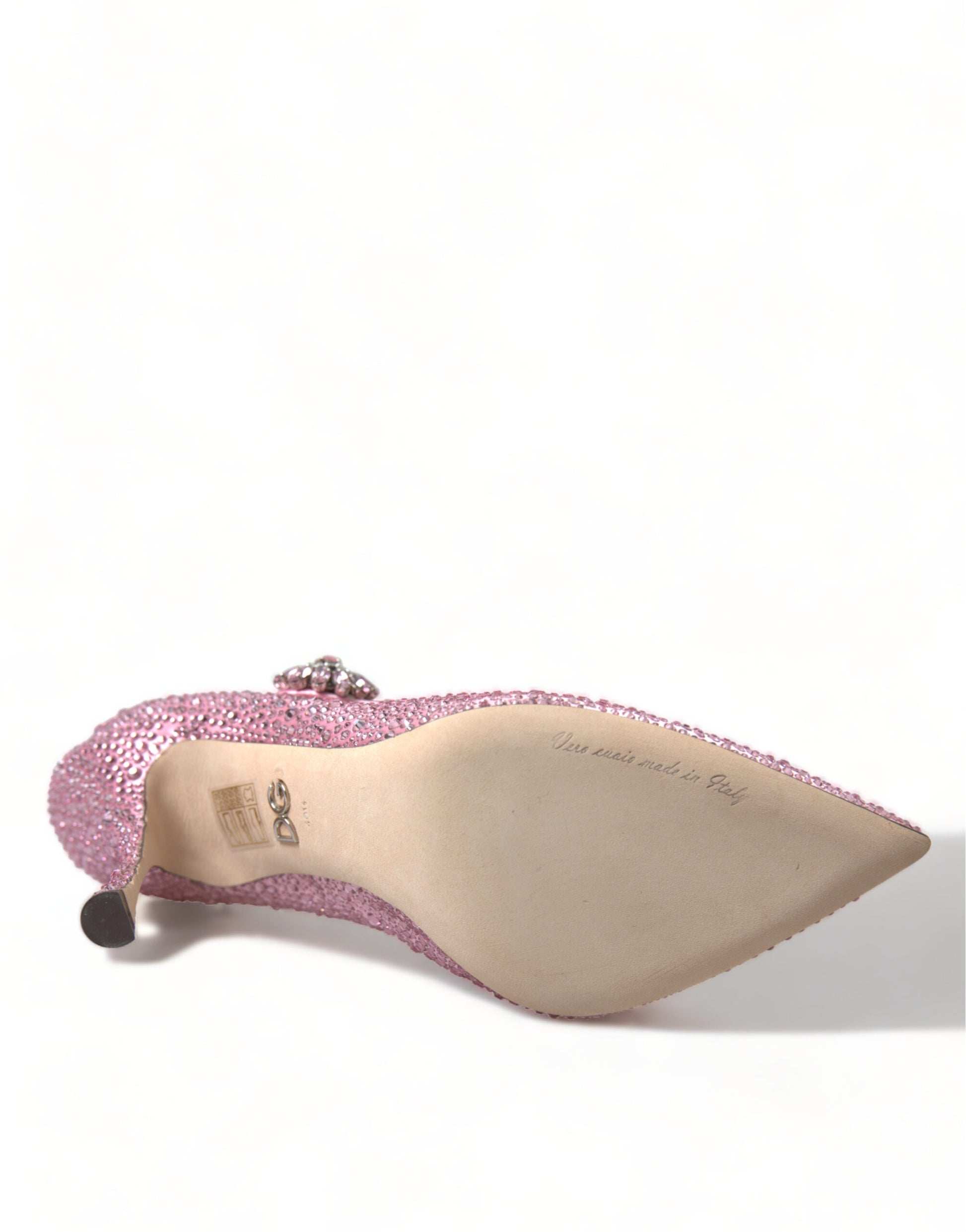 Escarpins Dolce &amp; Gabbana à talons et strass roses