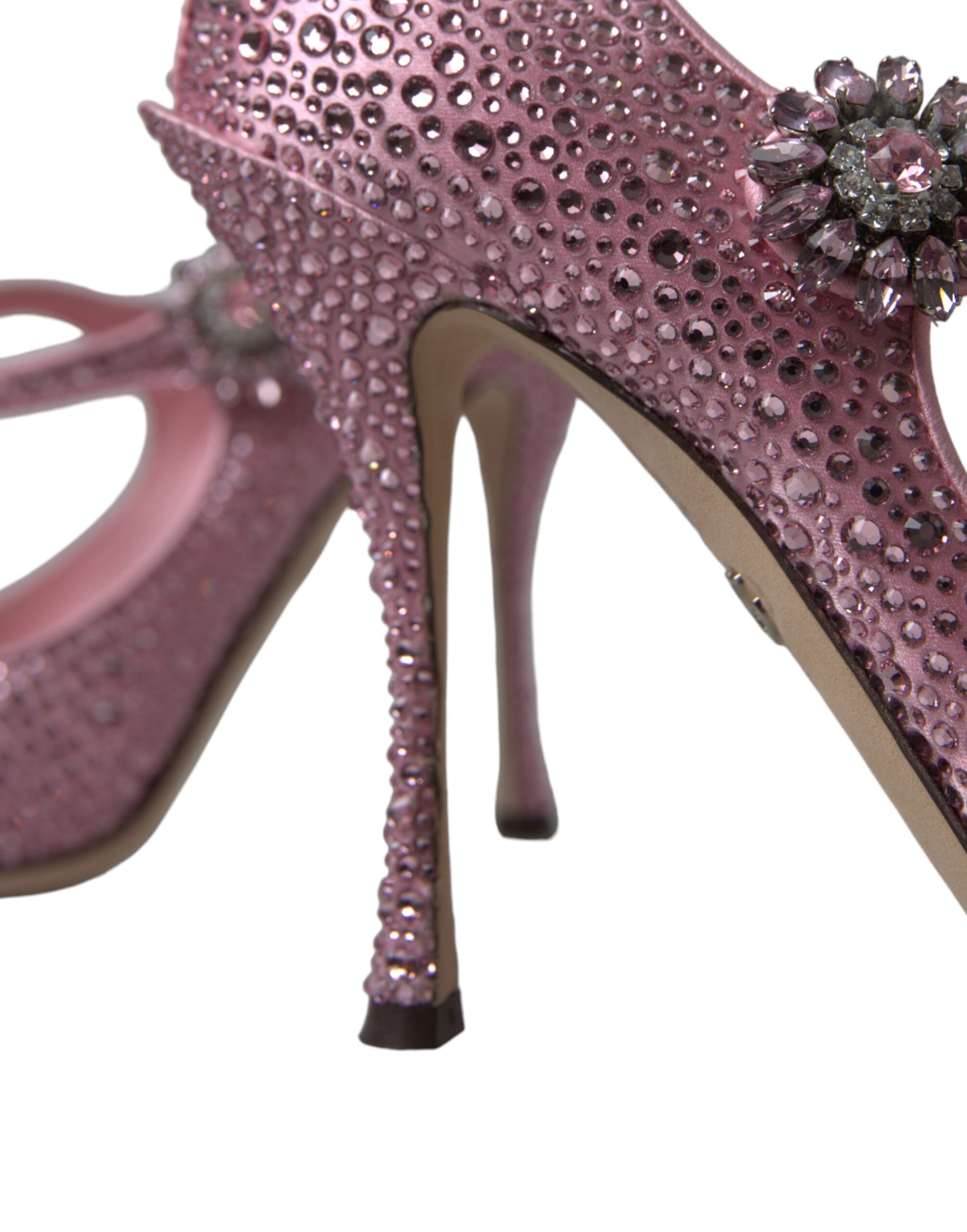 Escarpins Dolce &amp; Gabbana à talons et strass roses