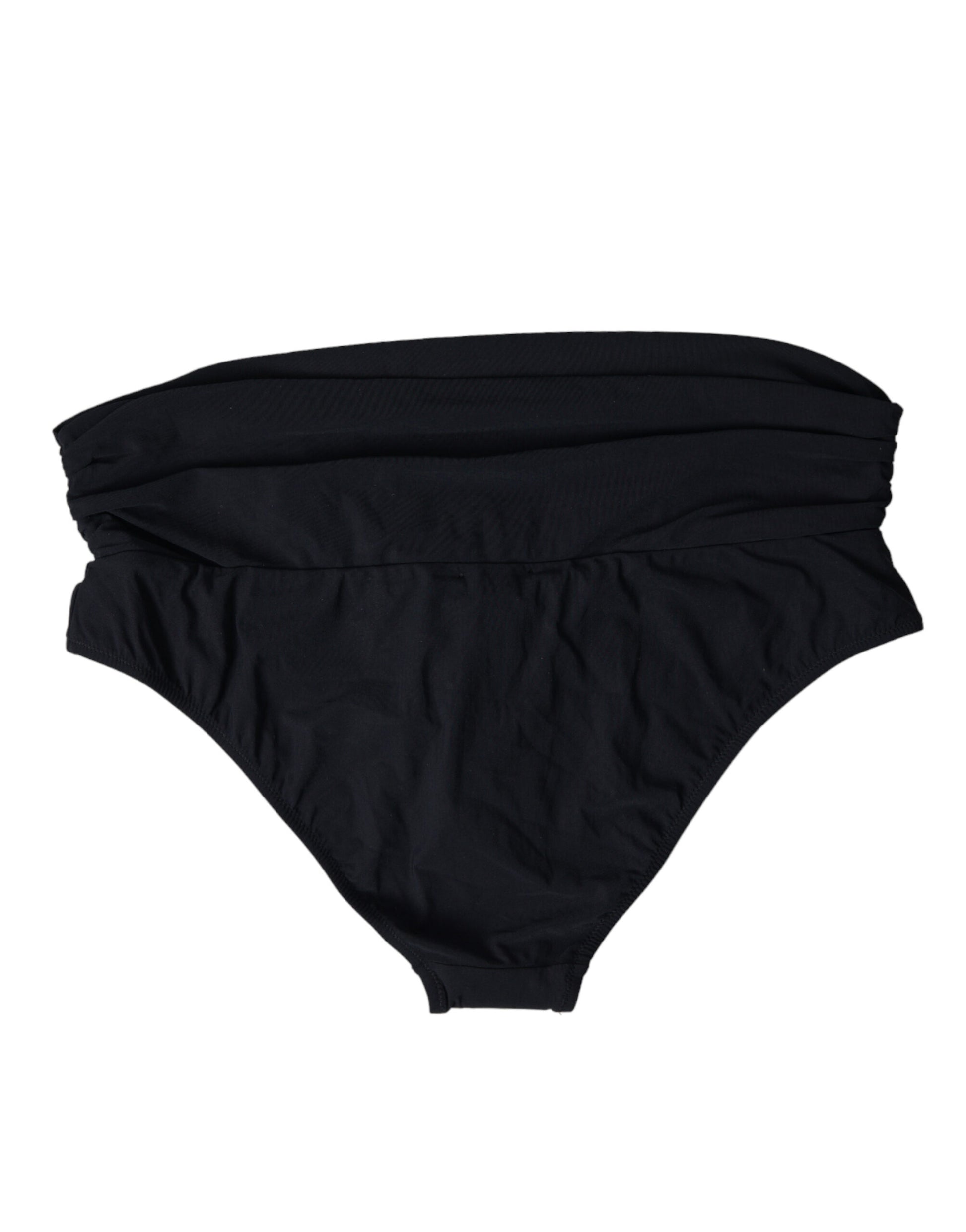 Maillot de bain Dolce &amp; Gabbana en nylon extensible noir avec bas de bikini