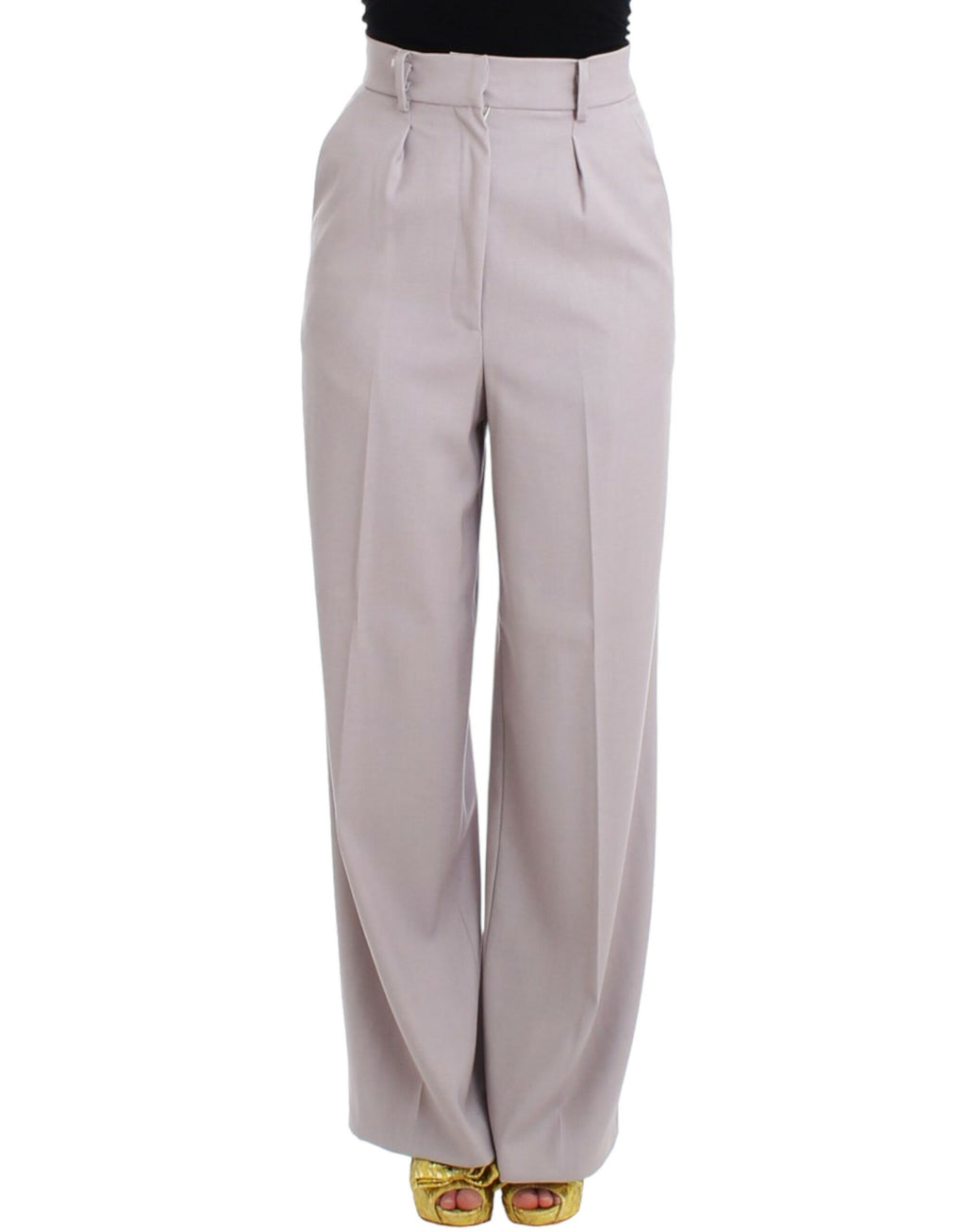 Pantalon taille haute gris Cavalli