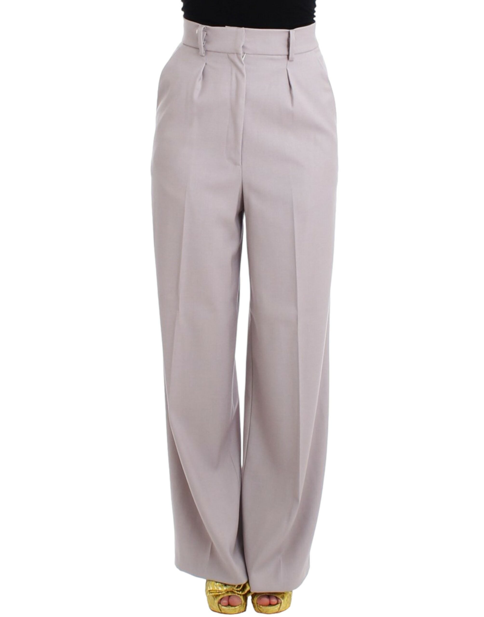 Pantalon taille haute gris Cavalli