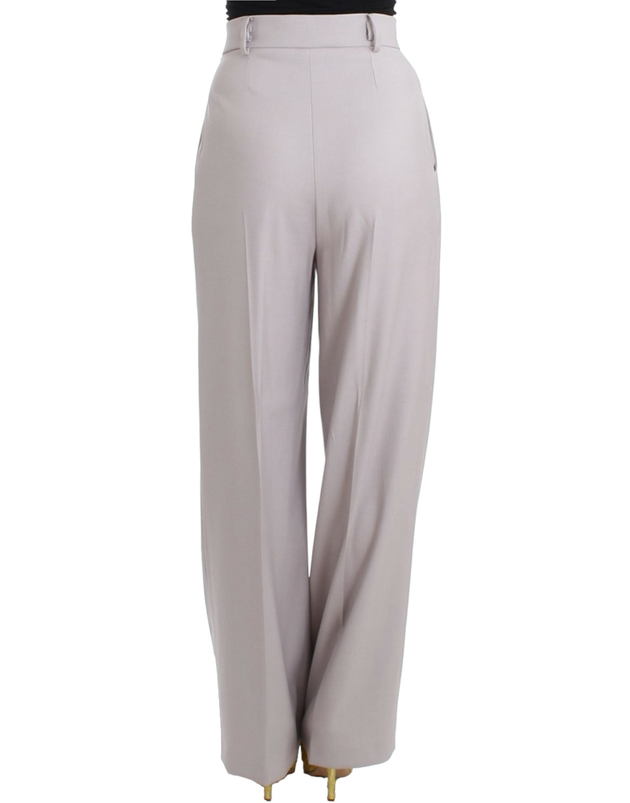 Pantalon taille haute gris Cavalli