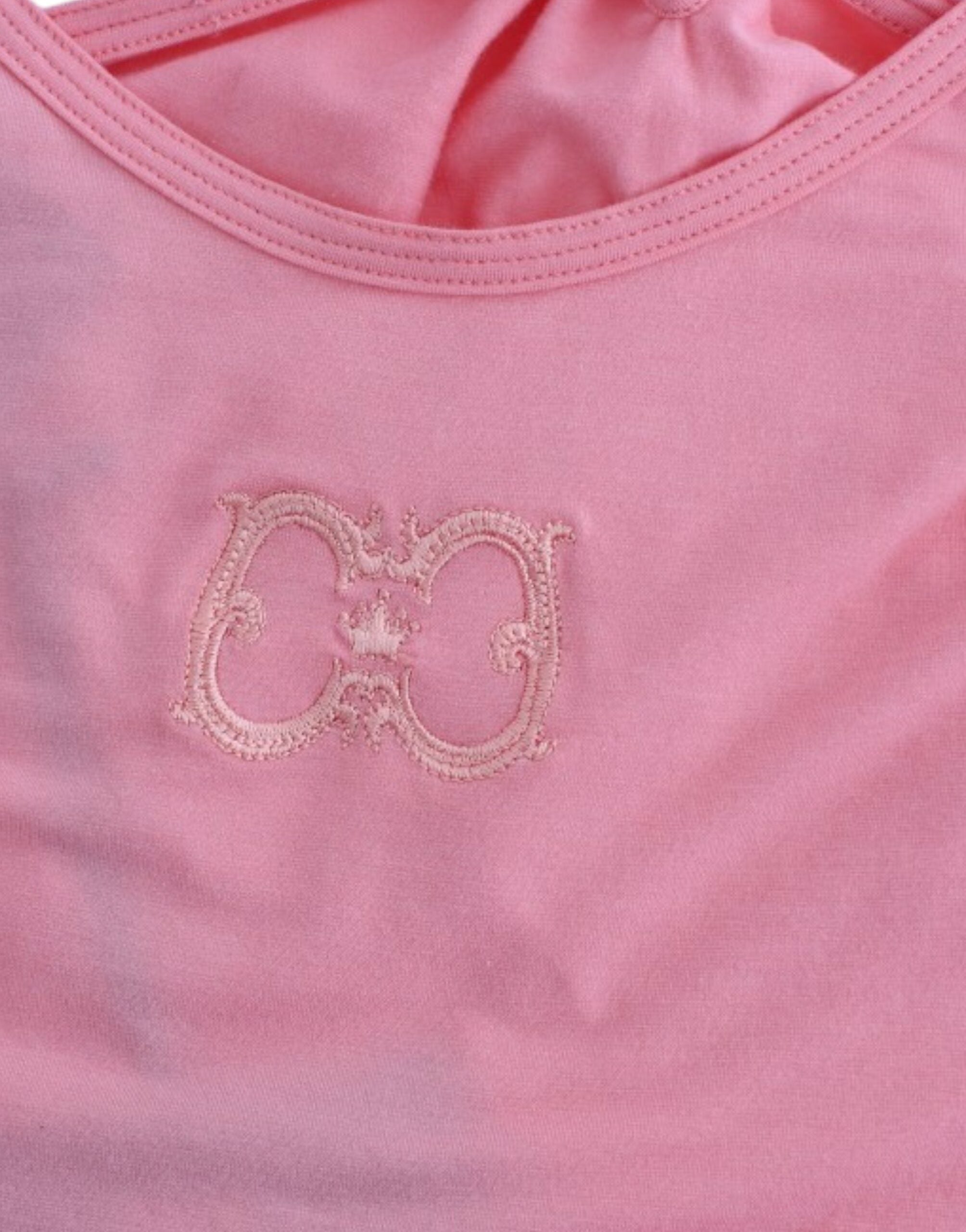 Débardeur en coton rose Cavalli