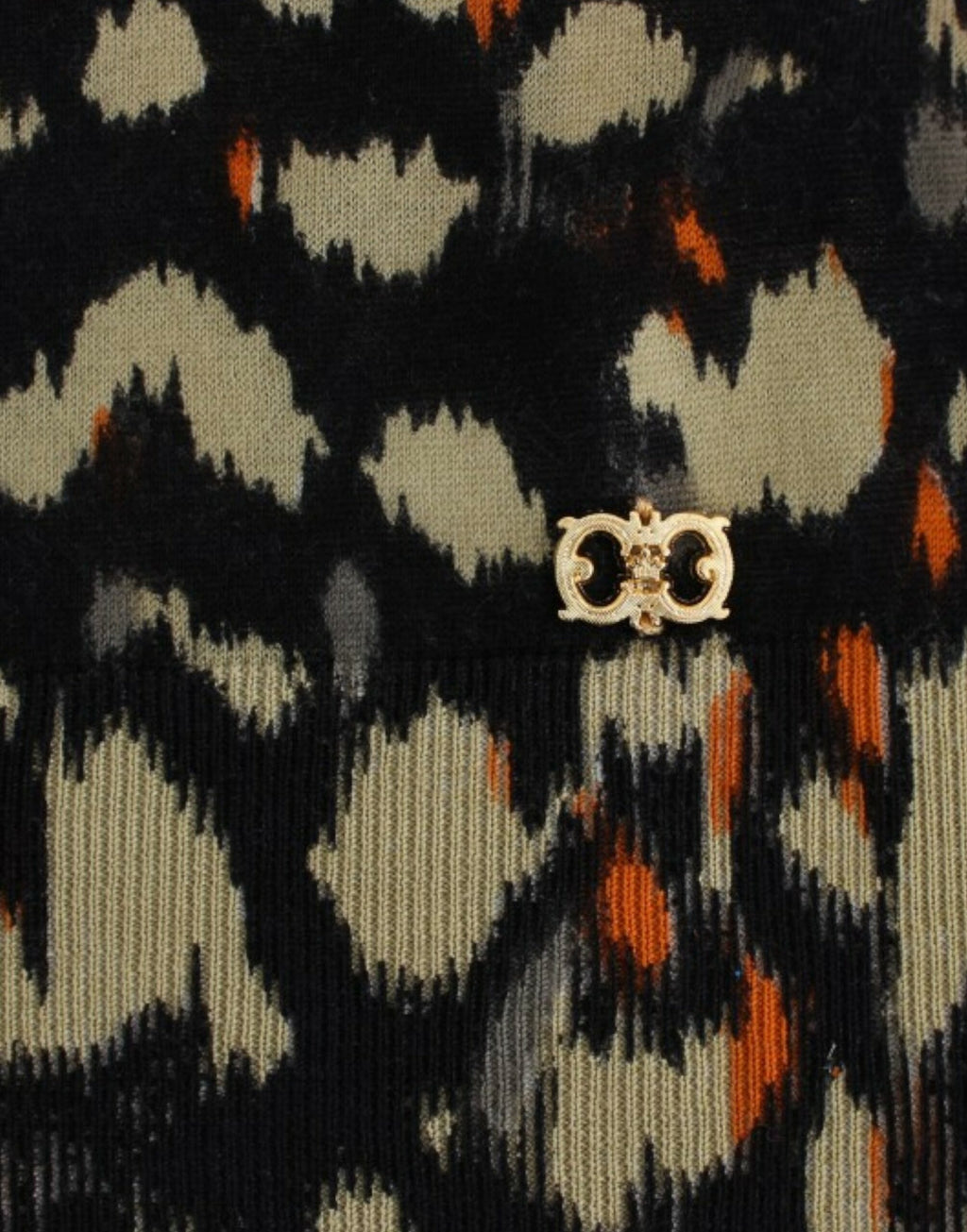 Pull en laine multicolore à col en V Cavalli